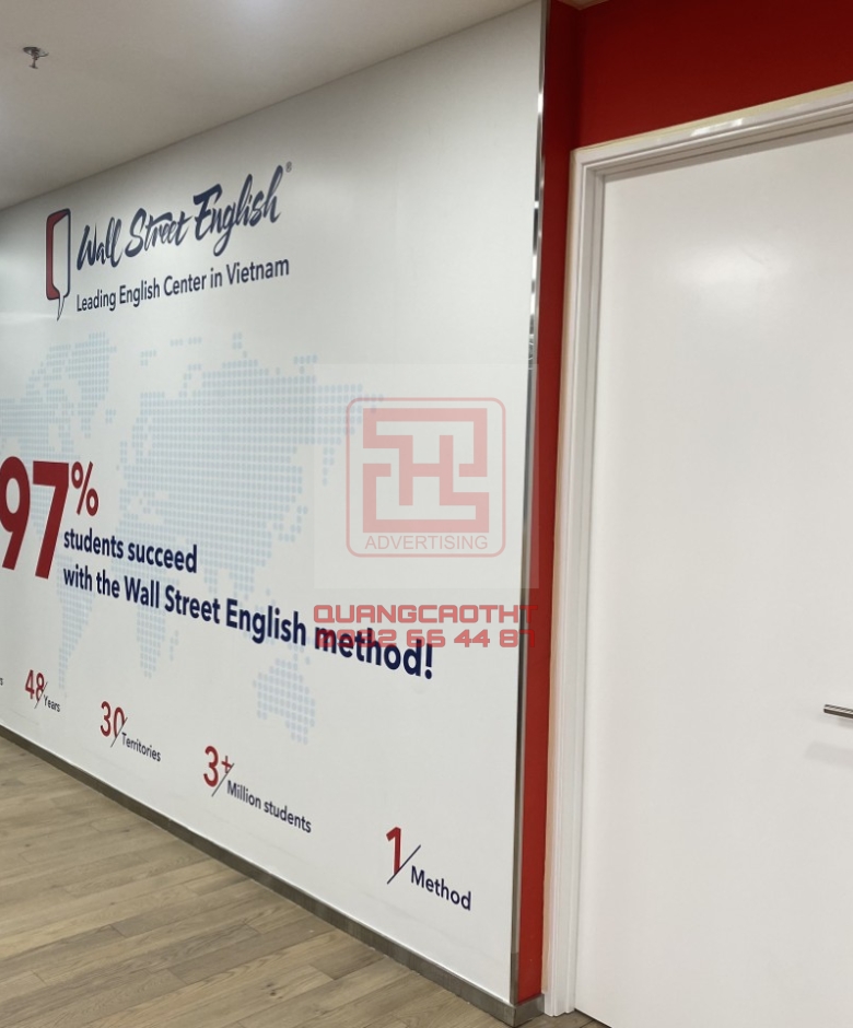 THI CÔNG LOGO - HỘP ĐÈN TRUNG TÂM ANH NGỮ Q1