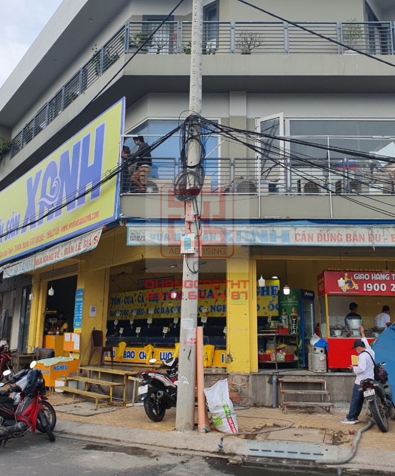 BẢNG HIỆU HẢI SẢN  XANH - CH NƠ TRANG LONG 