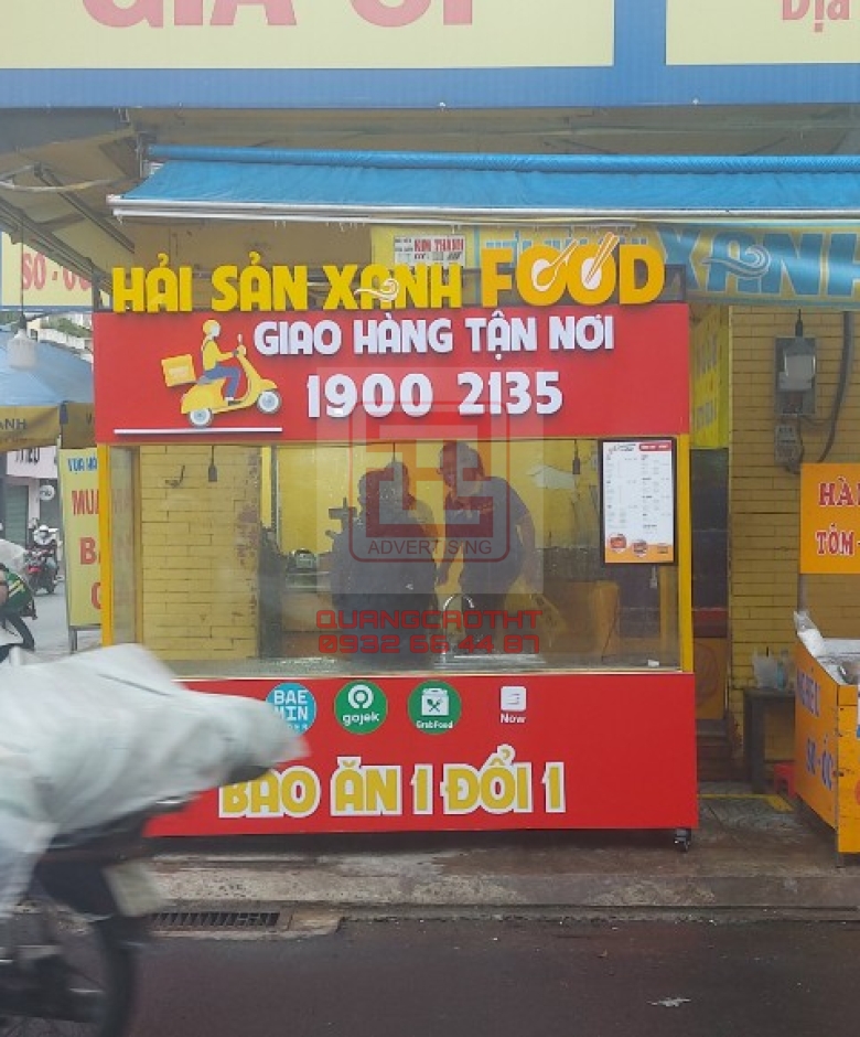 TRANG TRÍ XE BÁN HÀNG - HỆ THỐNG HẢI SẢN XANH FOOD