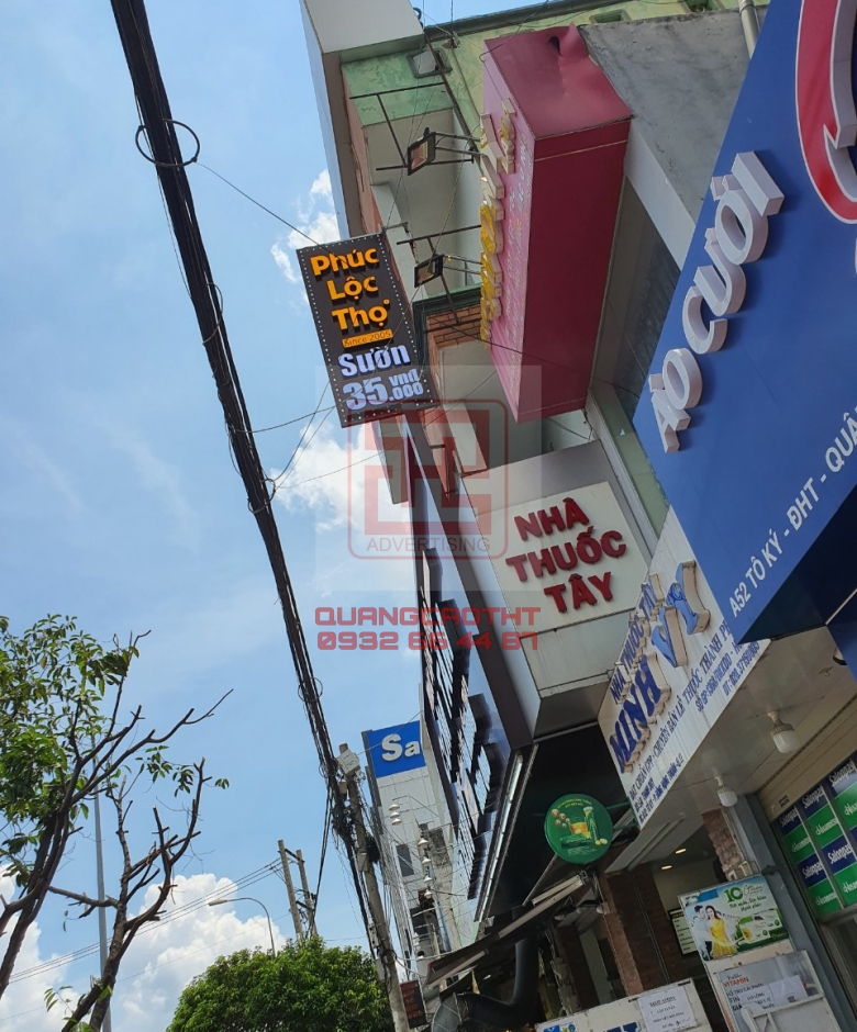 HỘP ĐÈN BIỂN VẪY PHÚC LỘC THỌ - TO KY Q12