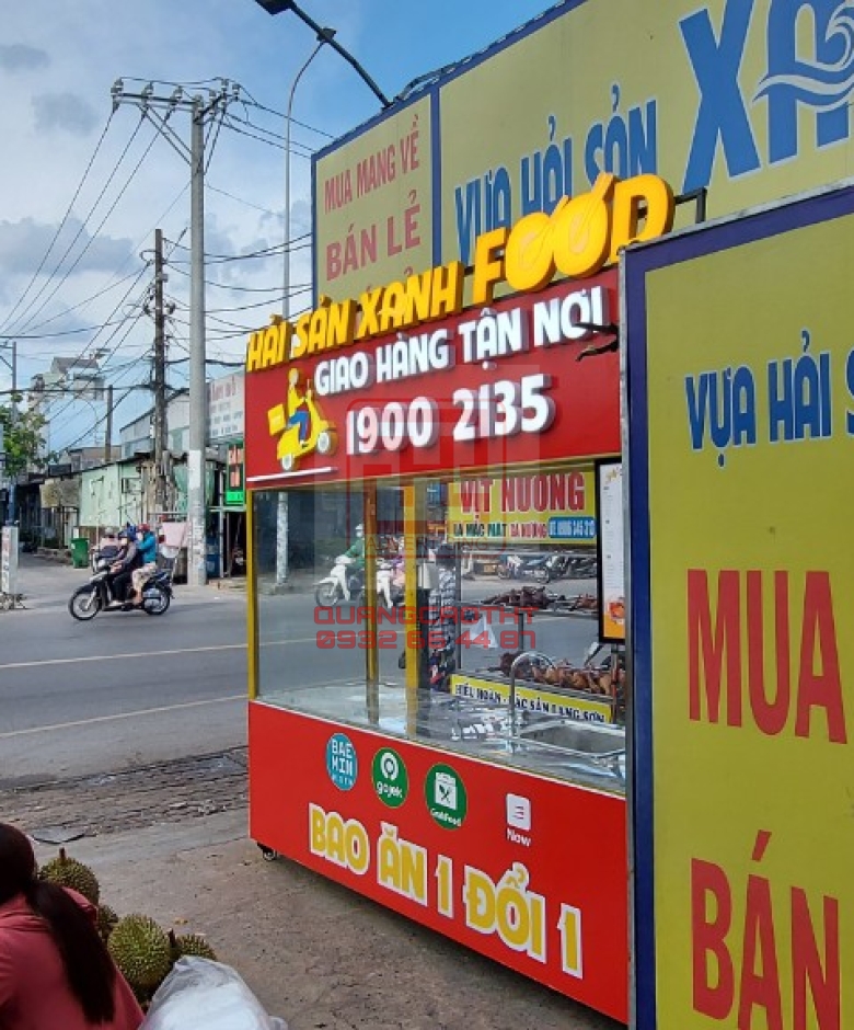 TRANG TRÍ XE BÁN HÀNG - HỆ THỐNG HẢI SẢN XANH FOOD