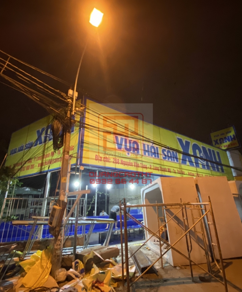 BẢNG HIỆU HẢI SẢN XANH -  CN NGUYỄN VĂN TĂNG Q9