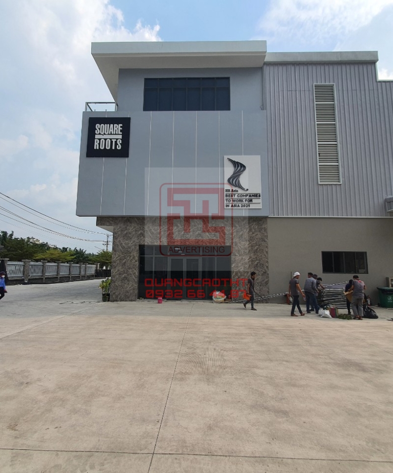 BẢNG HIỆU LOGO NHA MAY LONG AN
